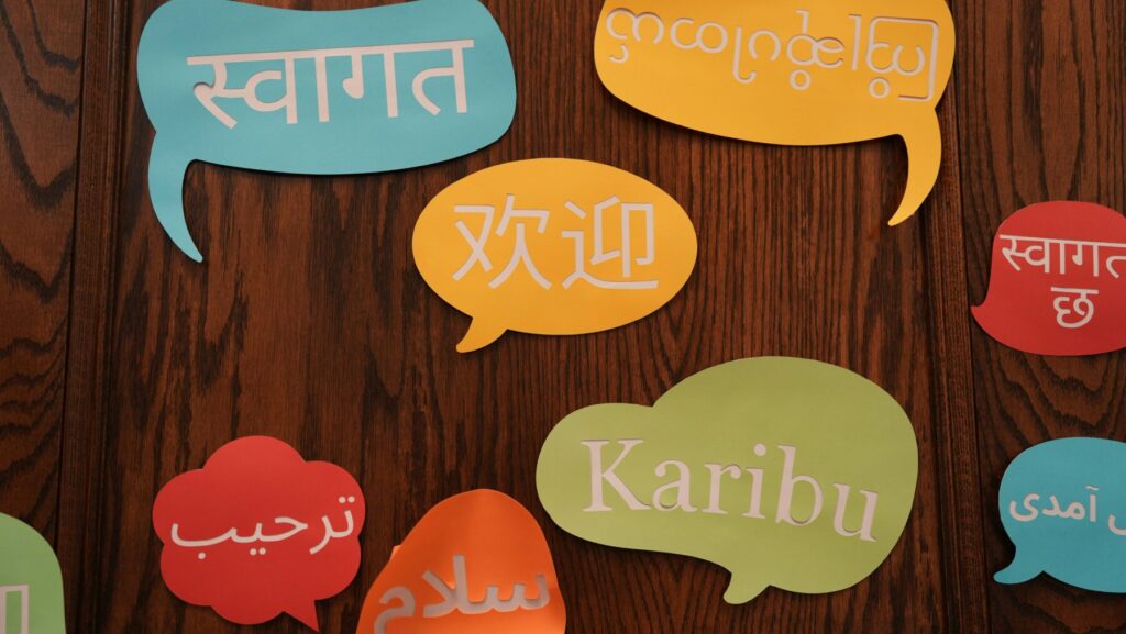 多言語の吹き出し