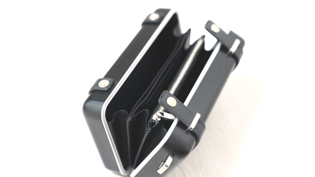 DIOR × RIMOWAのパーソナルクラッチバッグを開いた部分