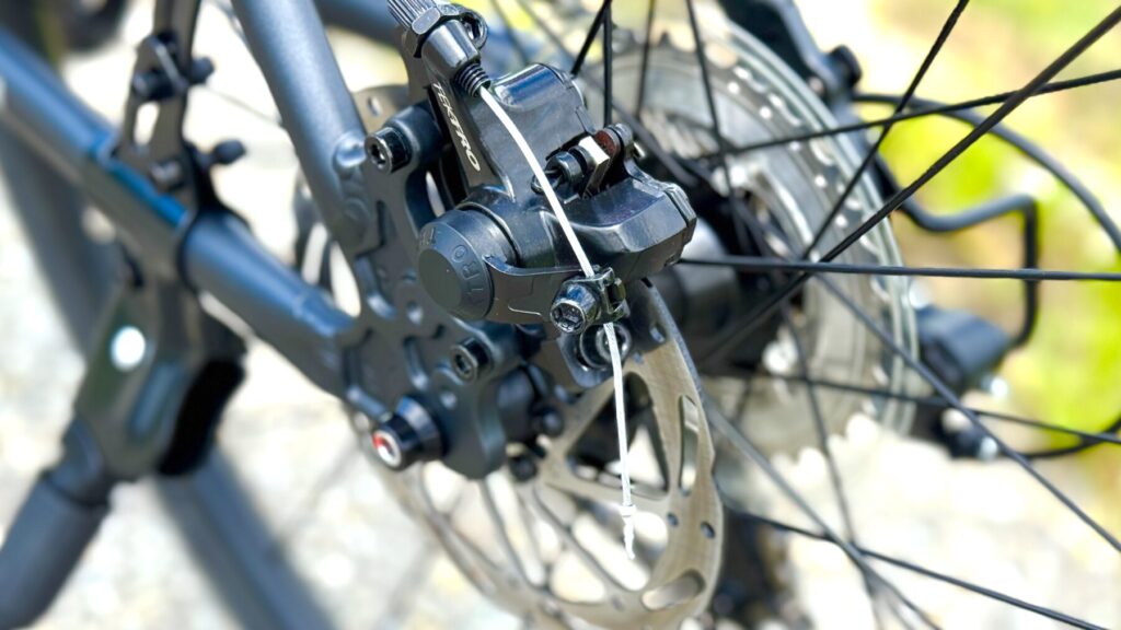 ダイワサイクル「インテッツァ」のリアディスクブレーキ