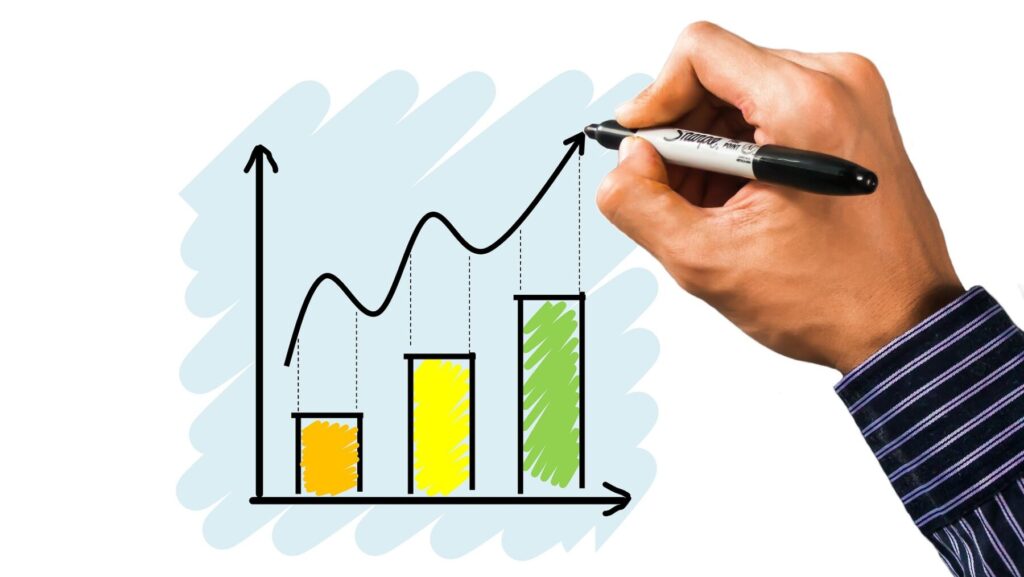 手書きのグラフ