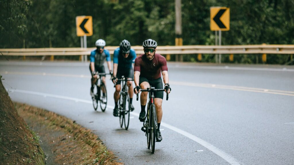 3台のロードバイクでポタリング