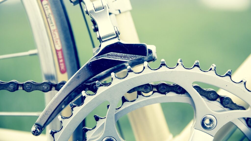 自転車のコンポーネント周り