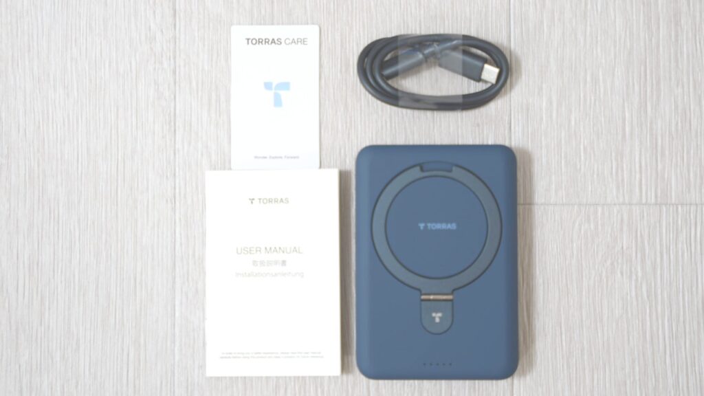 TORRASの10,000mAh MagSafe対応モバイルバッテリーの中身