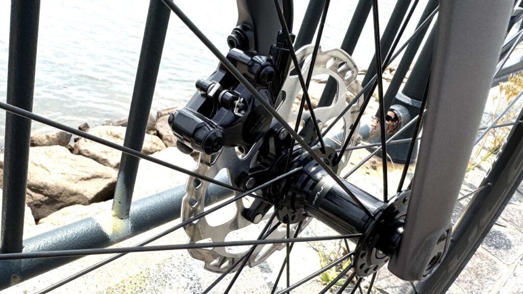 Bianchi（ビアンキ）のロードバイク「OLTRE RACE」のディスクブレーキ