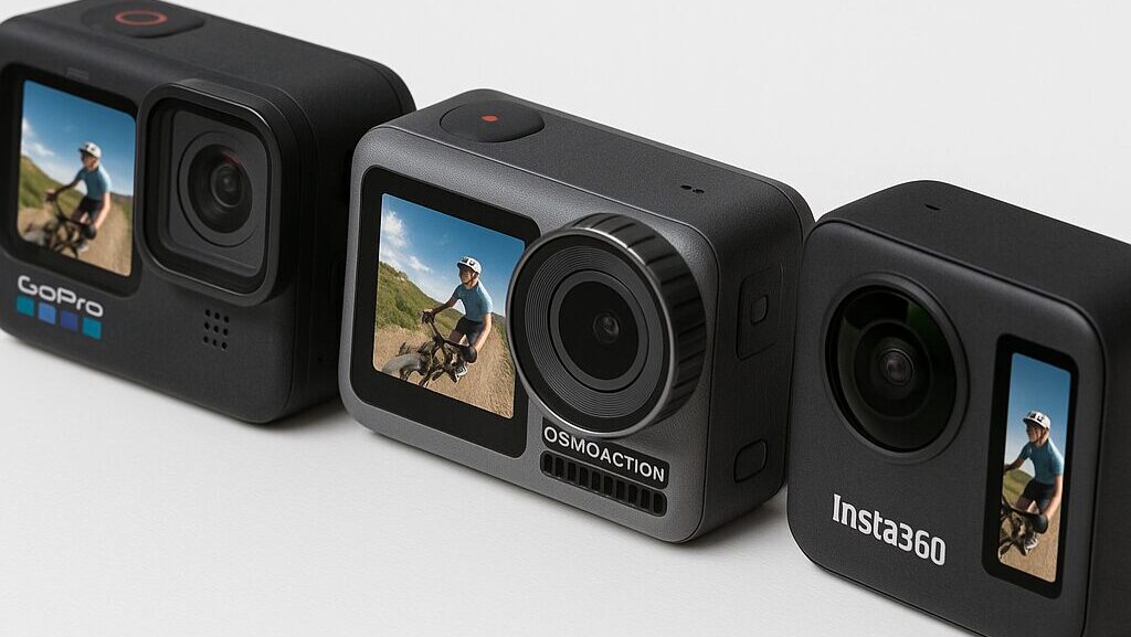 アクションカメラ、GoPro、Osmo Action 3、Insta360を比較