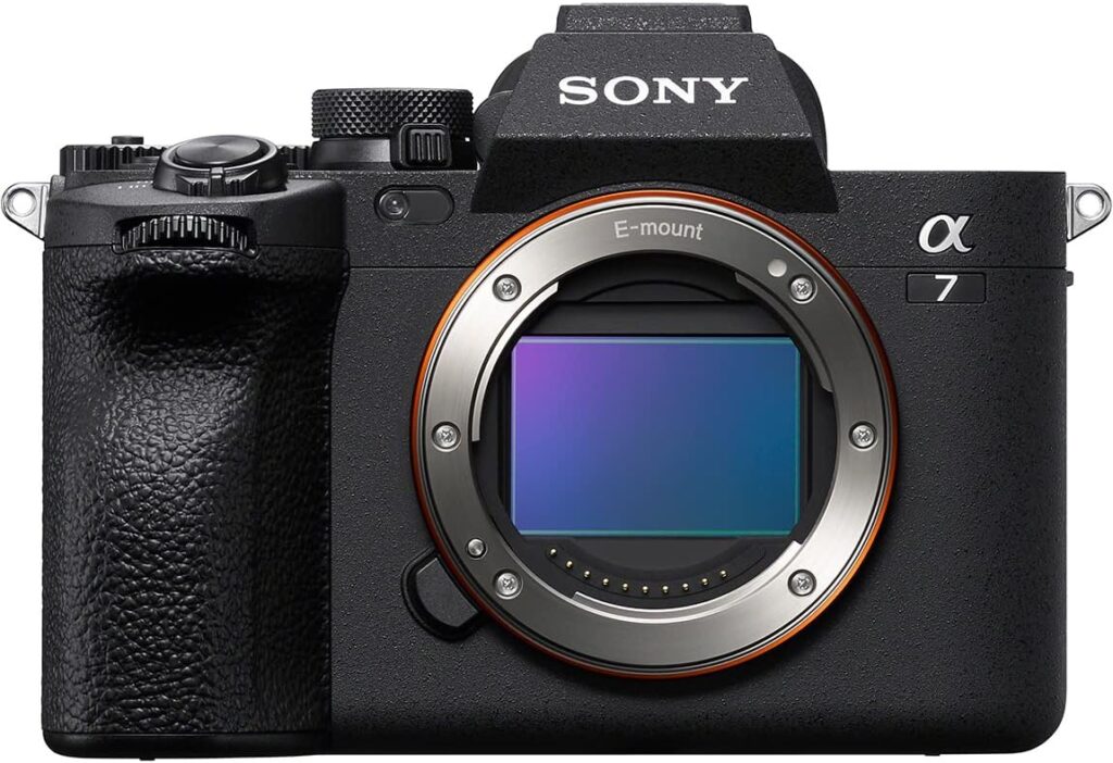 一眼レフカメラSONY α7IVの正面