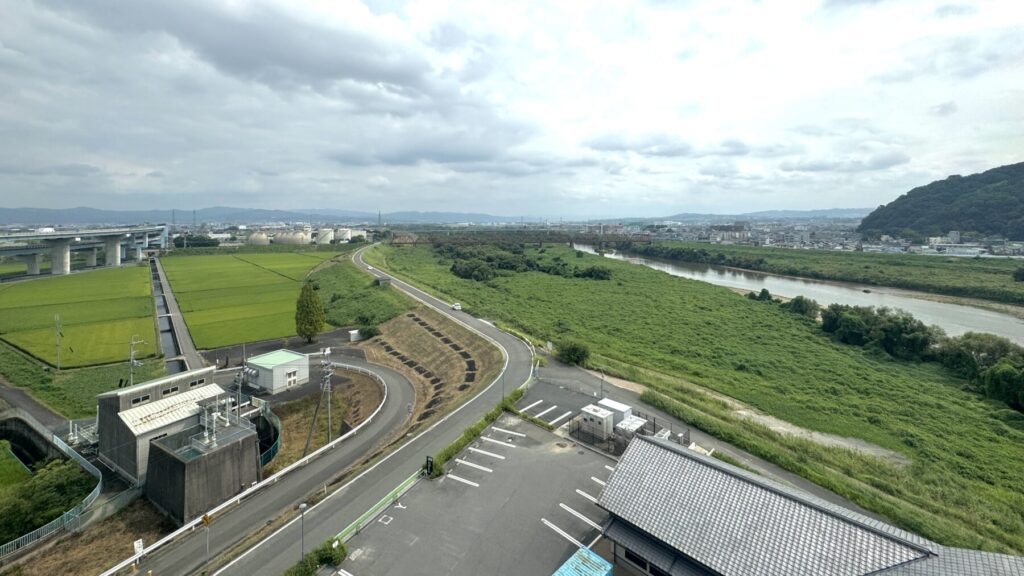 さくらであい館の展望塔から見た景色