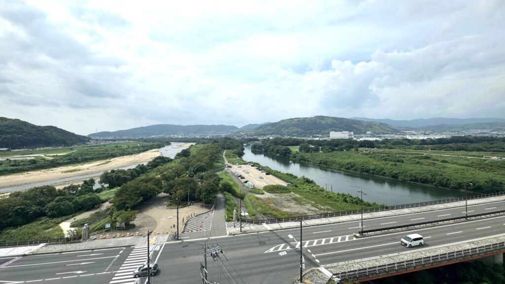 さくらであい館の展望塔から見た景色