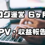 ブログ月次報告6ヶ月目