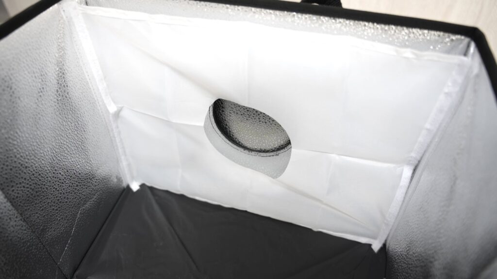 撮影ボックスの内側