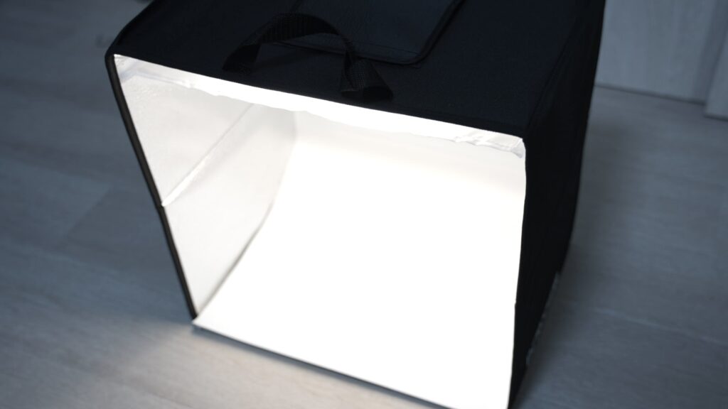 撮影ボックスの明かり