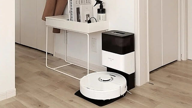 部屋に設置されたロボット掃除機