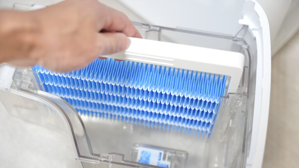 シャープの除湿加湿一体型空気清浄機 KI-SD50-Wの加湿トレー