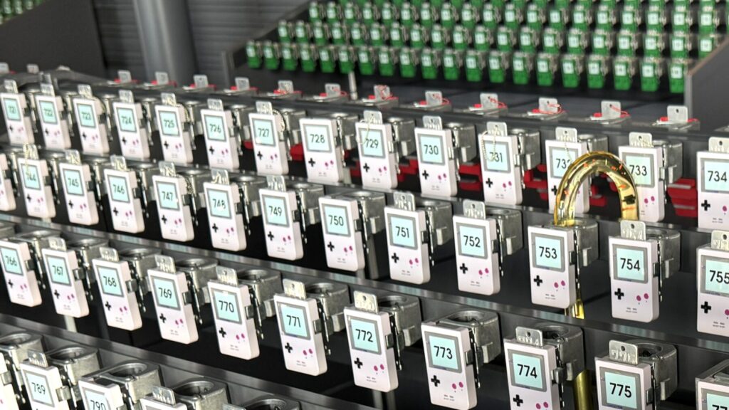 ニンテンドーミュージアムの傘立て