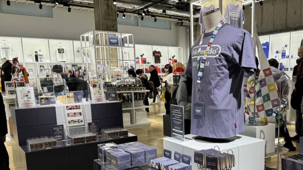 ニンテンドーミュージアムのお土産グッズエリア