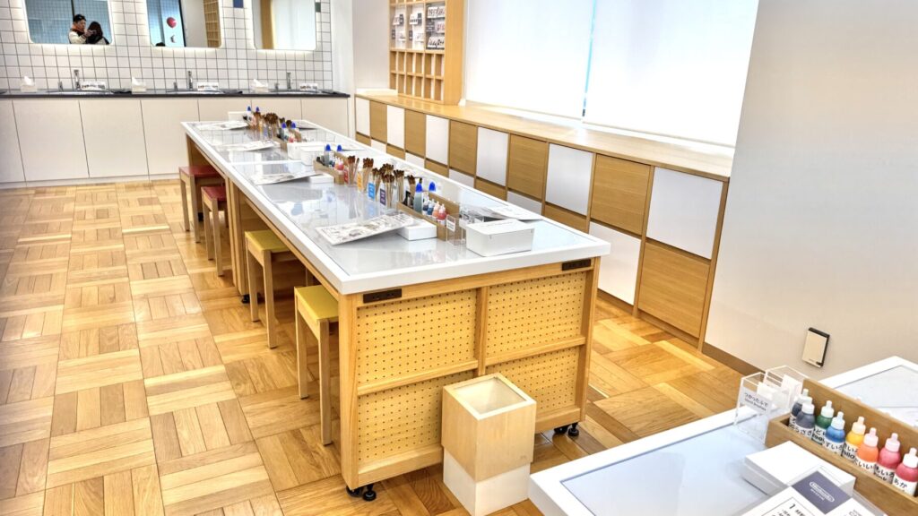 ニンテンドーミュージアムのクラフトコーナー