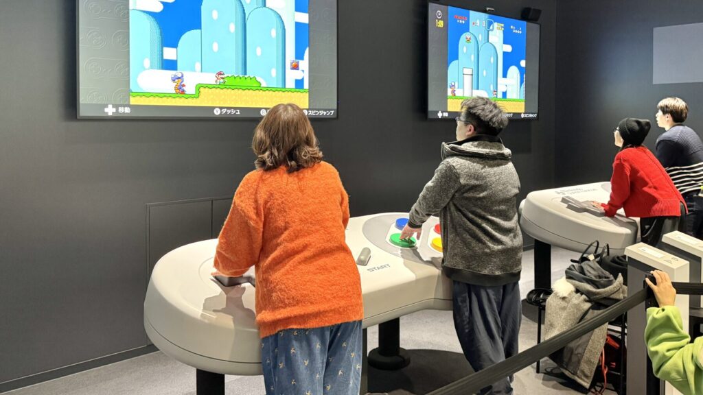 ニンテンドーミュージアムの体験コーナー