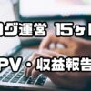 ブログ運営15ヶ月目