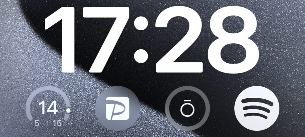 iPhoneのウィジェット