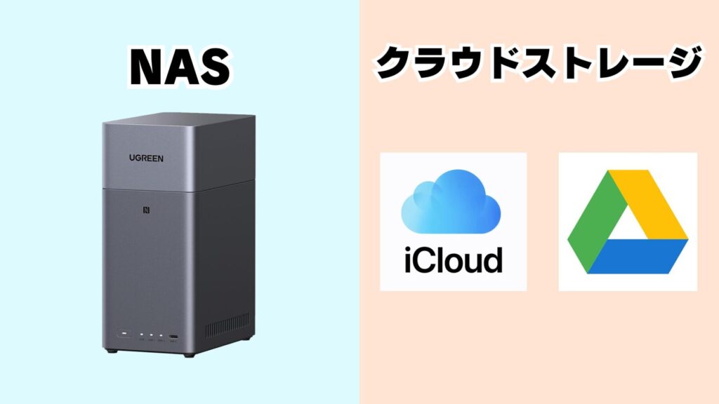 NASとクラウドストレージの違い