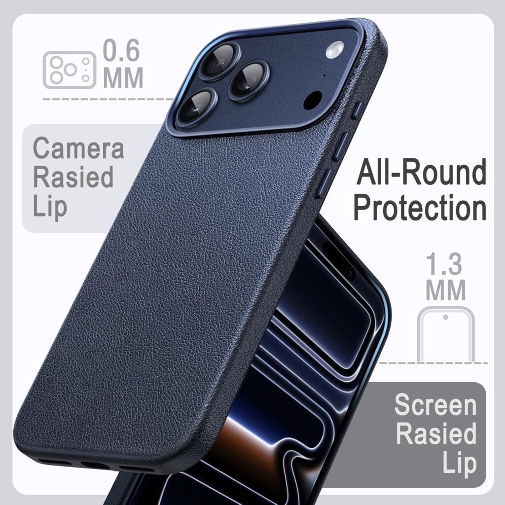 JETech iPhone17ProMax用レザーケース