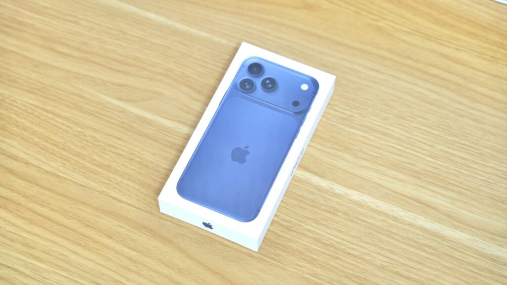 iPhone17 ProMaxの箱