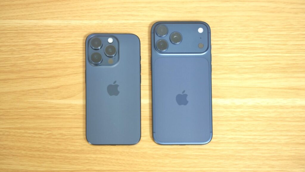 iPhone17 ProMaxとiPhone15 Pro