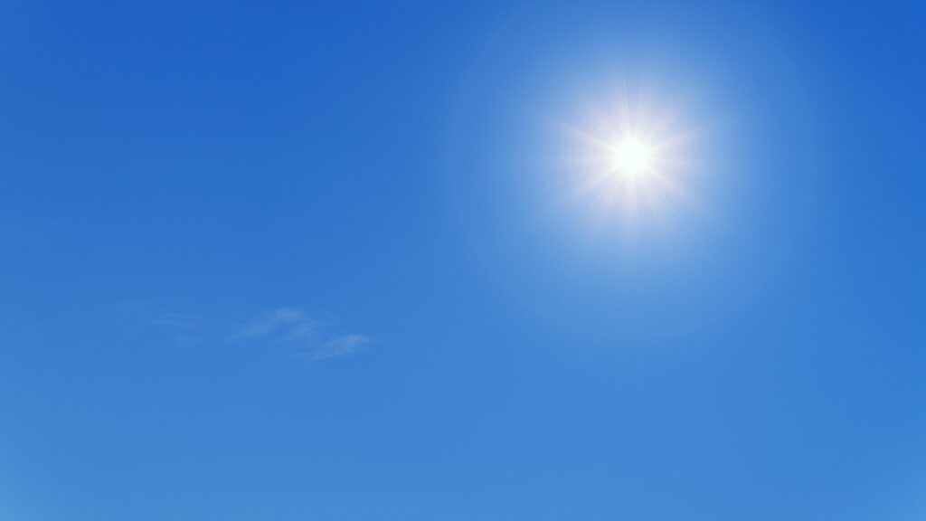 照りつける太陽